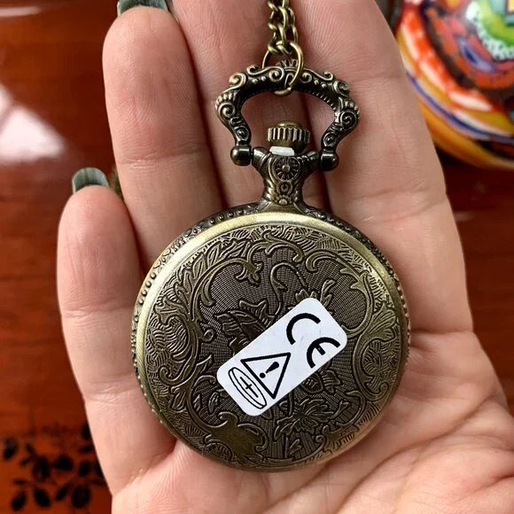 Vintage Style Copper Quartz Pocket Watch - Picture 7 of 11